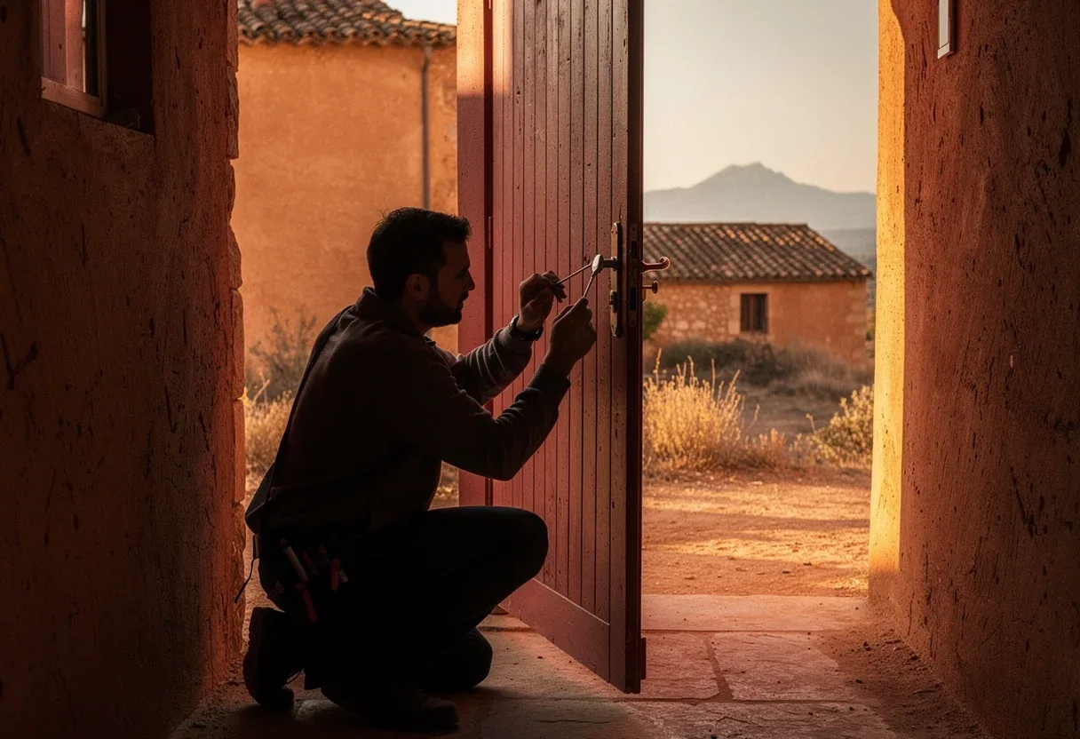 Ouverture fine d'une porte claquée à Pollestres